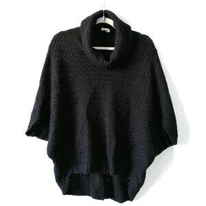 Women's Black Turtleneck Sweater